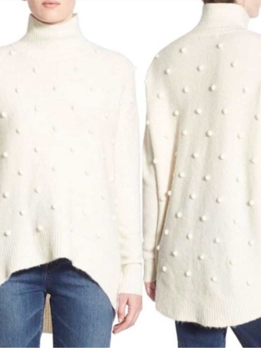 MADEWELL Snowglobe Bobble Turtleneck Sweater